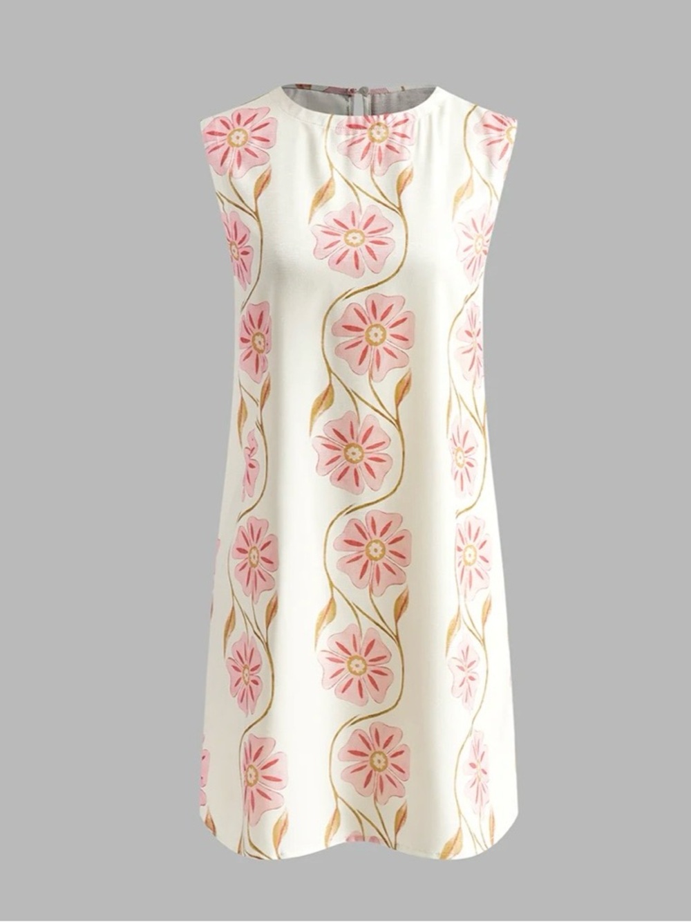 Commense sleeveless floral dress nwt